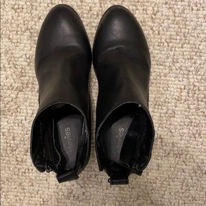 Used twice black booties